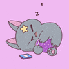 Tired Cat GIF by Mira & Ink