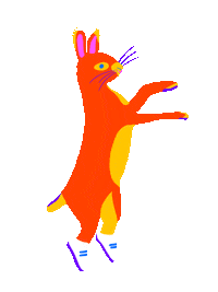 selinapacktaus hello yeah bunny rabbit Sticker