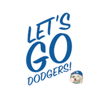 los angeles baseball Sticker by Monty's Good Burger