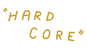 Hard Core Sticker by William Ellery