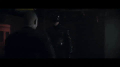 chrisblystonenfl giphygifmaker fight batman robert pattinson GIF