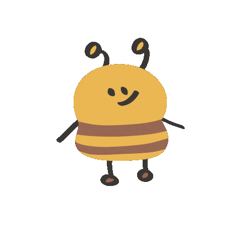 Bee Hati Sticker