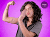 salonline reaction girl power strong GIF