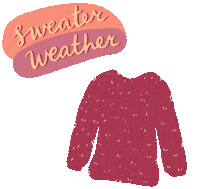 Sweater Weather Fashion Sticker
