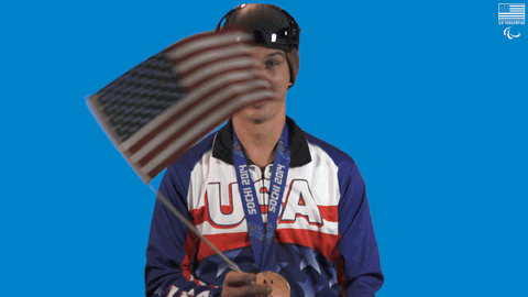 Waving Winter Olympics GIF by Team USA