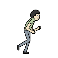 Run Running Sticker by Tahilalats