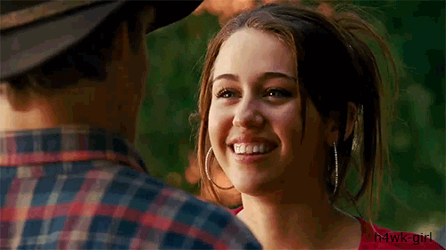 miley cyrus smile GIF