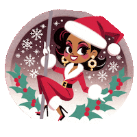Santa Baby Christmas Sticker by VerticalArts