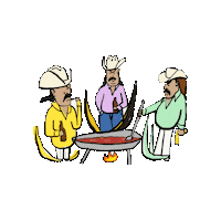 With Friends Cooking Sticker