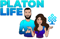 platonfinance excited money crypto life Sticker