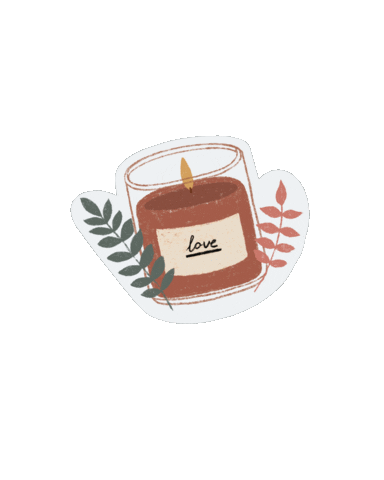 Candle Love Sticker