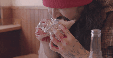Music-Video Eating GIF by Pure Noise Records