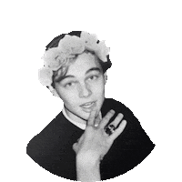 leonardo dicaprio flower STICKER by imoji