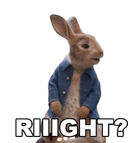 Sad On My Way Sticker by Peter Rabbit Movie