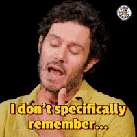 I Don't Specifically Remember