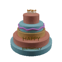 Happy Birthday 3D Sticker