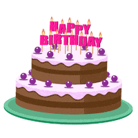 Happy Birthday Sticker by Demic