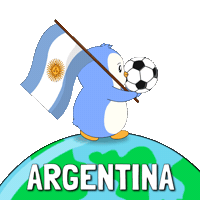 Vamos Argentina World Cup Sticker by Pudgy Penguins