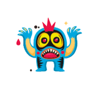 Halloween Monster Sticker by Kids&Us