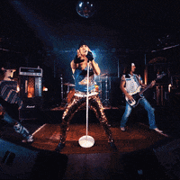 JohnDiva glam rockstar bandana hardrock GIF