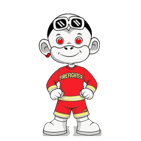 Fire Department Firefighter Sticker by Zhot