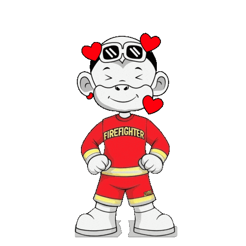 Fire Department Firefighter Sticker by Zhot