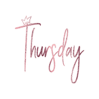 Thursday Thurs Sticker by Crissy Conner