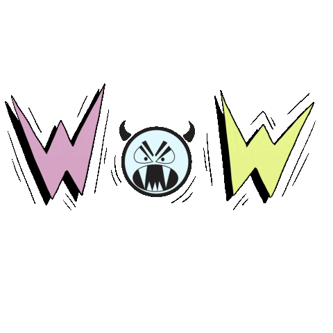 Surprise Wow Sticker by HUNKØN