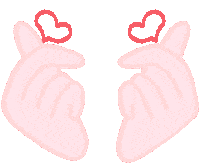 Chaemni love 사랑해 finger heart love hearts Sticker