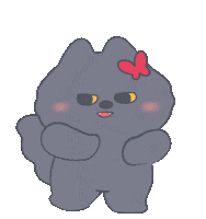 Excited Dance Sticker by Snooze Kittens