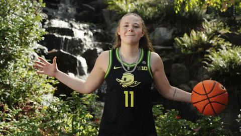 Womens Basketball Oregon GIF by GoDucks