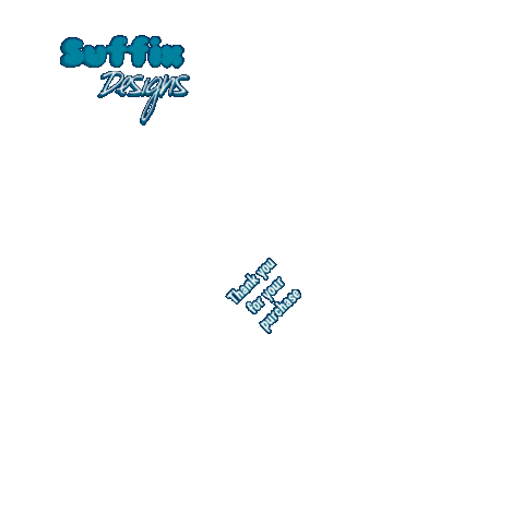 Thanks Thank You Sticker by Suffix Designs