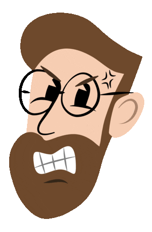 TheLucasHyland giphyupload cartoon angry rage Sticker