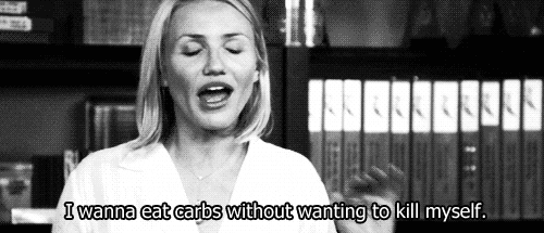 the holiday eat carbs GIF
