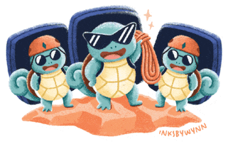 inksbywynn pokemon sunglasses squad crew GIF