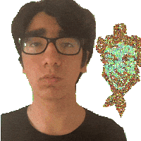 Scared Over There Sticker