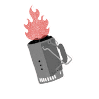 ClubParrillerosWeber grill carbon weber carne asada Sticker