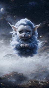 dalindasnyman cloud fairy floating pixie GIF