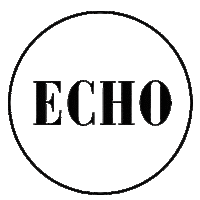 echocommunication event pr blackandwhite press Sticker