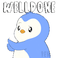Well Done Wow Sticker by Pudgy Penguins