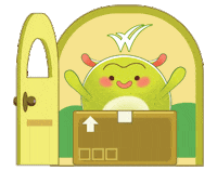 WellousHQ hello open door parcel Sticker