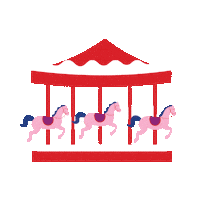 Carnival Carousel Sticker by Dillo Day