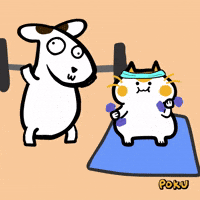 Cat Dog GIF by Poku Meow