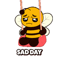Sad Miss You Sticker by Plan Bee Studios