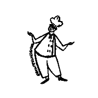 B B Cooking Sticker by Bullfrog + Baum