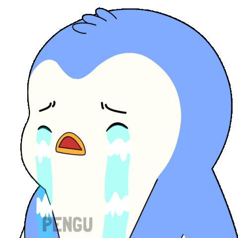Sad Cry Sticker by Pudgy Penguins