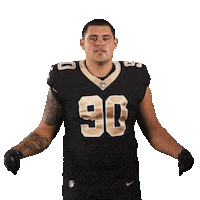 Football Flexing Sticker by New Orleans Saints