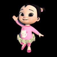 Dance Pink GIF by Moonbug