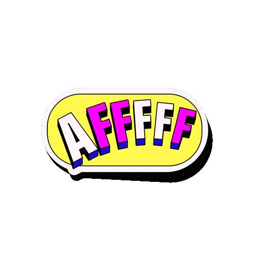 Bored Aff Sticker by Mundo Gloob