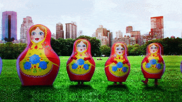 Russian Dolls Dancing GIF by The Masked Singer